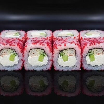 Ролл масаго, сыр, краб и авокадо в FIX NINJA по цене 600 ₽
