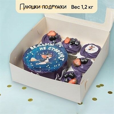 Бенто-торт и капкейки Ведьмы не стареют в Плюшки подружки по цене 3850 ₽