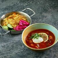 Бизнес-ланч из двух блюд в Двор Помидор