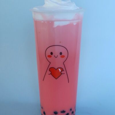 Матча розоваяв BubbleKat bubble tea по цене 550 ₽