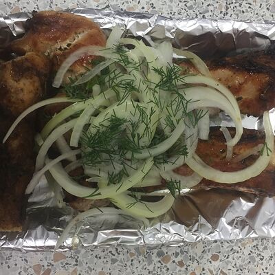 Шашлык из свиных ребер в Мангал тандыр по цене 500 ₽