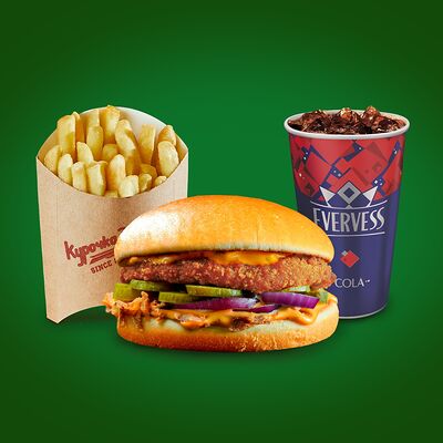 Комбо с чикенбургером в Курочка рядом по цене 289 ₽