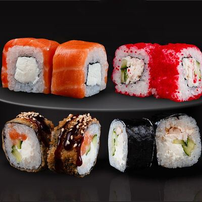 Сет Квартет в Crystal Sushi & Rolls по цене 9990 ₸