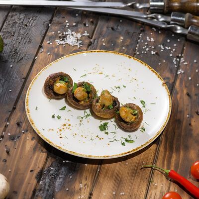 Шампиньоны на мангале в Ресторан Мангал по цене 200 ₽