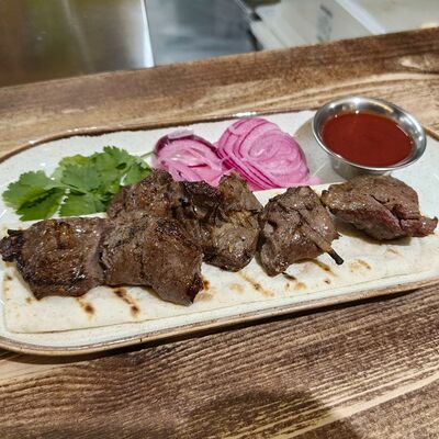 Шашлык из говядиныв Высоко Высоко по цене 990 ₽