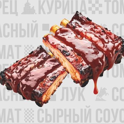 Рёбра фирменные BBQ в VЛAVAШЕ по цене 700 ₽