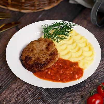 Котлета по-домашнему в Робин Сдобин по цене 220 ₽