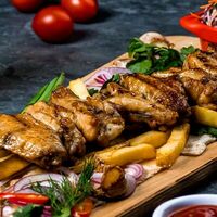 Куриные крылья на шампуре в DuderHoff