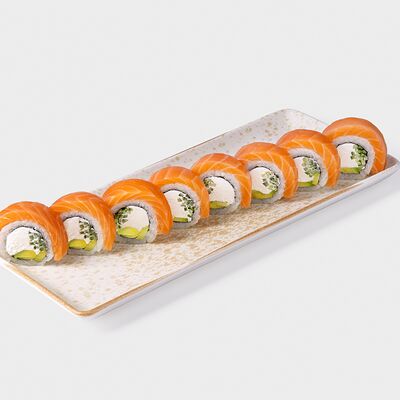 Филадельфия с лососем в Тендер Суши по цене 1250 ₽