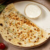 Кутаб с зеленью в Чакапули