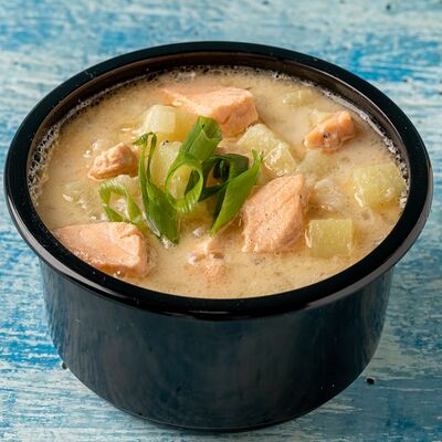 Уха из лосося в Хачапури & Кофе по цене 510 ₽