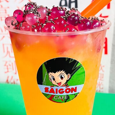 Bubble tea со вкусом манго, маракуйи и ромашки в Сайгонкафе по цене 440 ₽