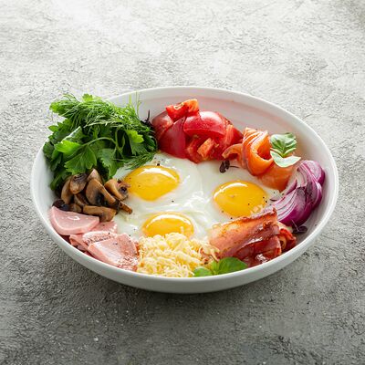 Яичница из трех яиц в Welcome по цене 350 ₽
