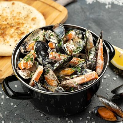 Мидии в сливочном соусе в Сорренто по цене 895 ₽