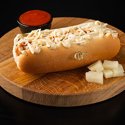 Хот-дог Изгой №2 в DARK SIDE шаурма & гриль по цене 485 ₽