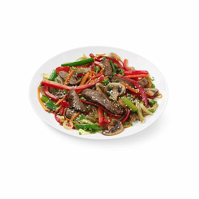 Теплый салат с телятиной и соусом шрирача в Сушивёсла по цене 385