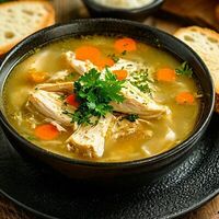 Куриный суп с домашней лапшой в Caffe Don Antonio