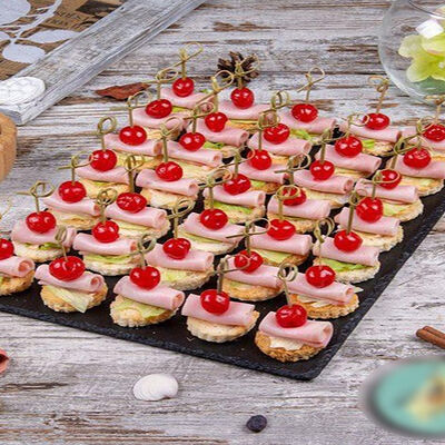 Канапе ветчина с вишенкой в All Canape по цене 2250 ₽