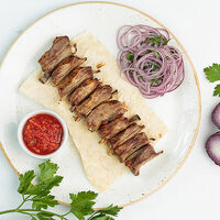 Шашлык из бараньих ребрышек в Строгинская гавань