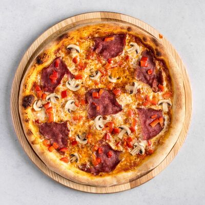 Пицца с говяжьим беконом и сладким перцем в Pizza Solo по цене 1999 ₸