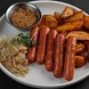 Колбаски пряные с сыром и картофелем Айдахо в По Чесноку по цене 662