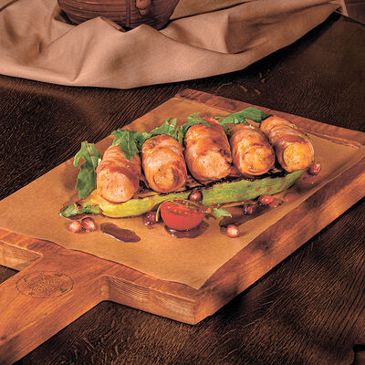 Шашлык из индейки в беконе в Аджикинежаль по цене 870 ₽