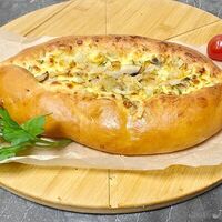 Аля-Хачапури с картофелем, грибами и сыром моцарелла в Кухня без границ - Сковорода