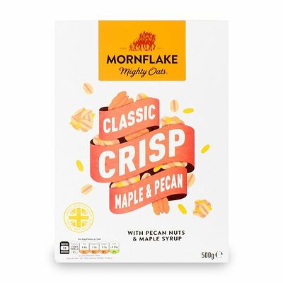 Хлопья запечённые Mornflake овсяные с орехом пекан и кленовым сиропом в Азбука Вкуса Экспресс Меню по цене 496 ₽