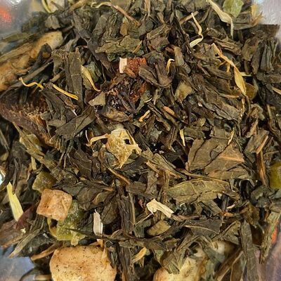 Магия вкуса, чай листовой зеленый ароматизированный в Зелёный Домик по цене 125 ₽