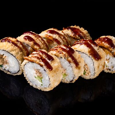 Ролл Лосось темпура в Рис & рыба по цене 650 ₽