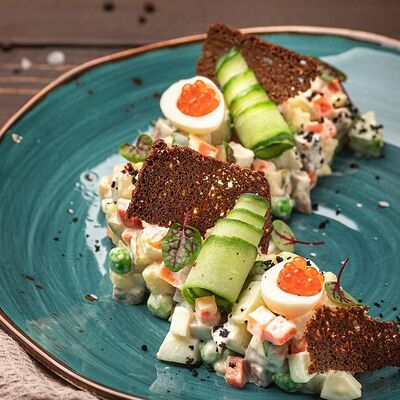 Оливье с телячьим языком в Седло по цене 690 ₽