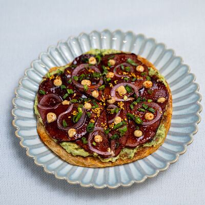 Лепешка парата с пастрами из говядины в KIZOKU по цене 750 ₽