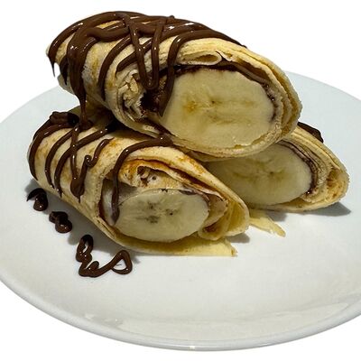 Блины с бананом и Нутеллойв Панда бао по цене 490 ₽