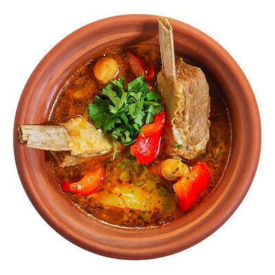 Суп с бараниной и нутом в Старик Хинкалыч по цене 470 ₽