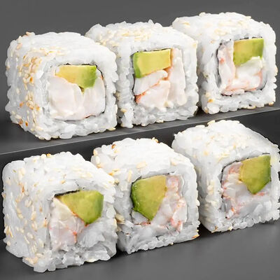 Ролл Калифорния с креветкой и кунжут в Tao Sushi Lab по цене 750 ₽