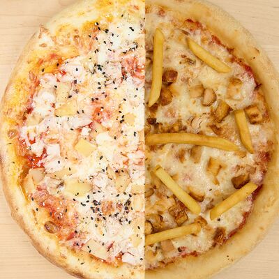 Пицца Гавайская и Фри 30 см в Елидаели по цене 829 ₽