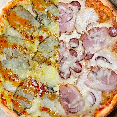 Мясной Чилл и Три богатыря в ПиЦЦунда Море начинки по цене 1327 ₽