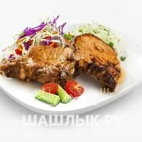 Свиной антрекот в УГОЛЬКИ и МЯСО