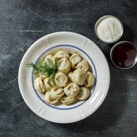 Пельмени из Марала с белыми грибами в Рюмочная Ильича
