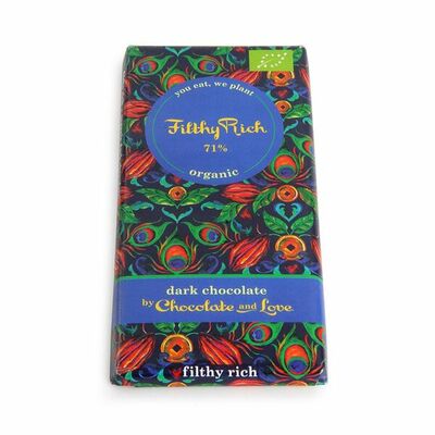 Шоколад Chocolate and Love Чертовски богат 71% какао Organic Chocolate and Love Ltd в Азбука Вкуса Экспресс Меню по цене 395 ₽