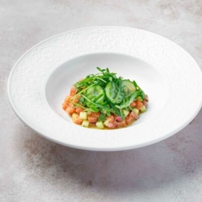 Тартар из лососяв Osteria Mario по цене 910 ₽