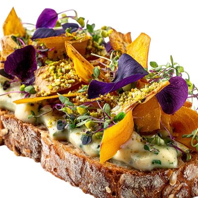 Брускетта со сливочным соусом и чипсами батата в Green Point по цене 410 ₽