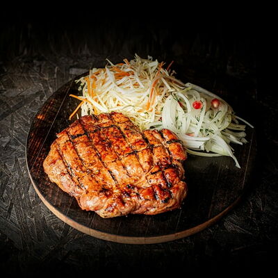 Стейк из свиной шеи в KOSTROF по цене 598 ₽