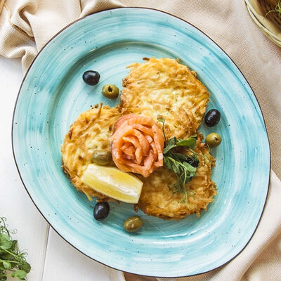 Драники с форелью в Квартира 162 по цене 620 ₽