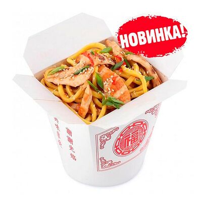 Лапша wok курица с овощами в Икура Суши по цене 360 ₽