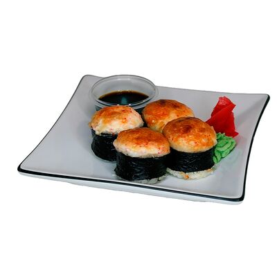 Краб-ролл запеченный в Тайские рисоварни Soi7 по цене 270 ₽