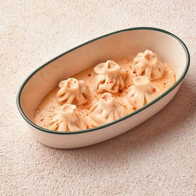 Мини-хинкали с креветкой и курицей в Хачапури выпечка и вино по цене 540 ₽