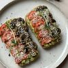 Тосты с авокадо и грибами в Veg Harmony Cafe по цене 22