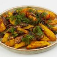 Жареная картошка с грибамив Ели мясо мужики