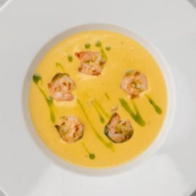 Крем-суп из Креветокв Мидийное место по цене 650 ₽